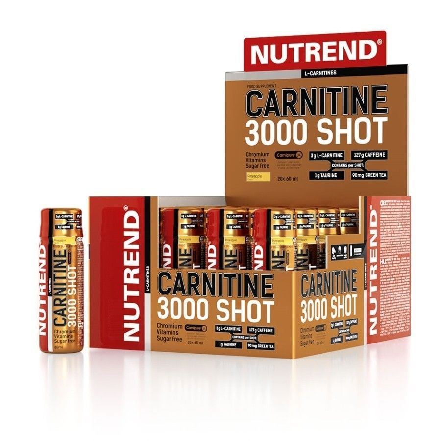 2. Nutrend Carnitine 3000 Shot: patentovaný Carnipure® před trénink